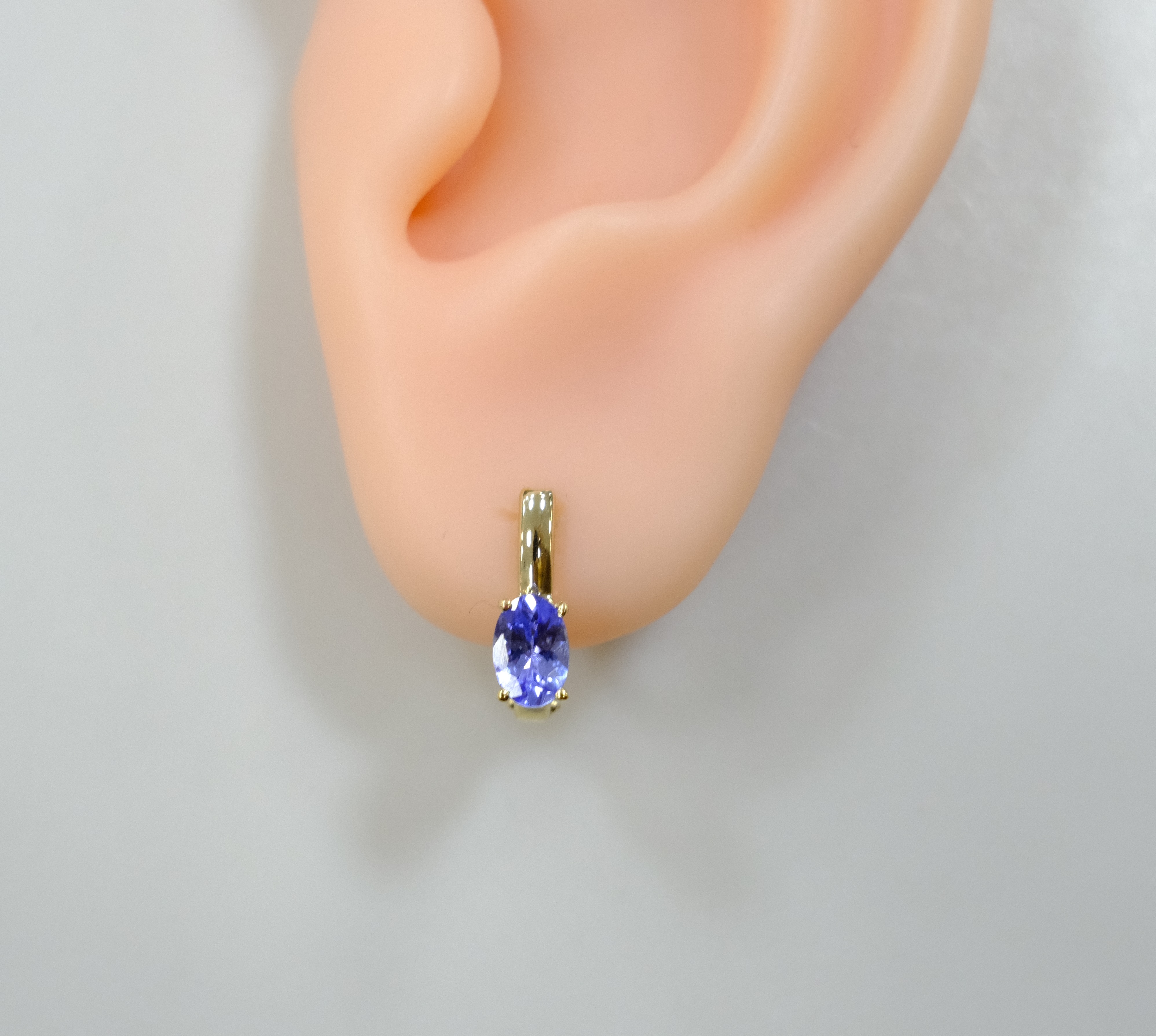 Серебряные серьги с танзанитами